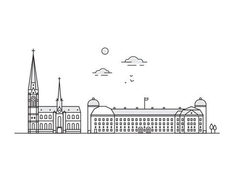 Buildings of Uppsala | Uppsala, Logo illustration design, Welcome to sweden