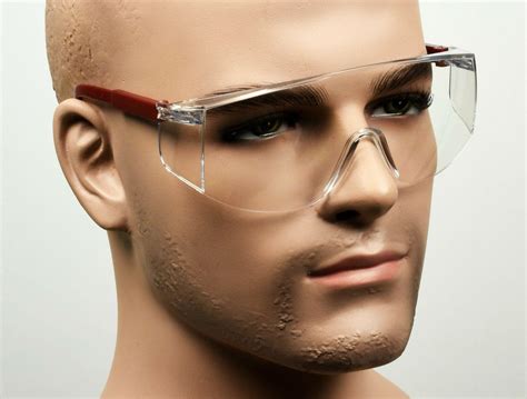 Clear Fit Over Most Lab Safety Glasses Extendable
