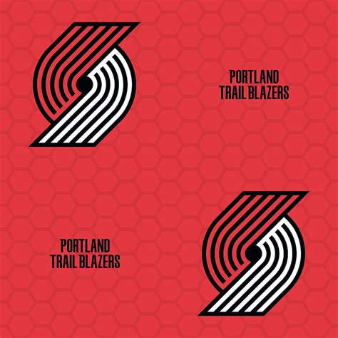 Portland Trail Blazers: Logo Pattern (Red) - Officially Licensed ...