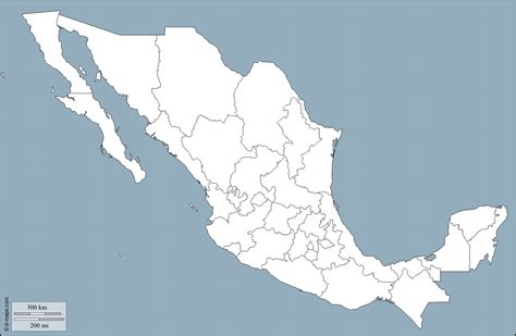 a map of the state of mexico with all its capital and major cities on it