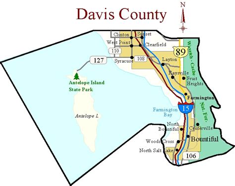 Map of Davis County