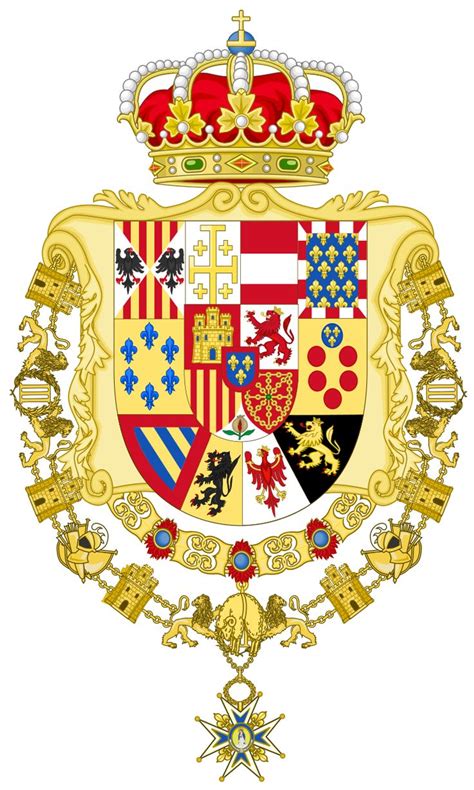 Greater Royal Coat of Arms of Spain (1931) | Coat of arms, Heraldry, Arms