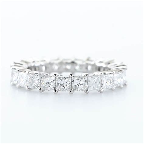 Princess-cut Diamond Full Eternity Band Ring, SKU 290467 (3.33Ct TW)