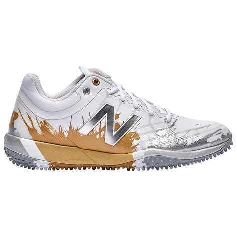 New Balance Rubber 4040v5 Turf Playoff Pack Turf Shoes in Silver/Gold (Metallic) for Men - Lyst