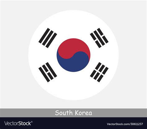 South Korea Flag Circle Png