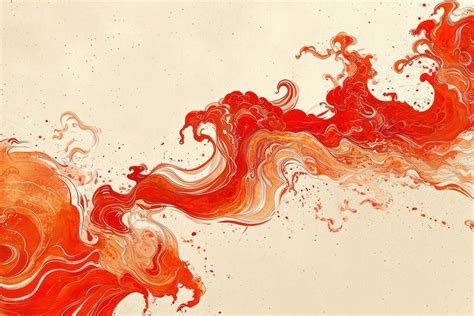 Red wave pattern background painting | Free Photo Illustration - rawpixel