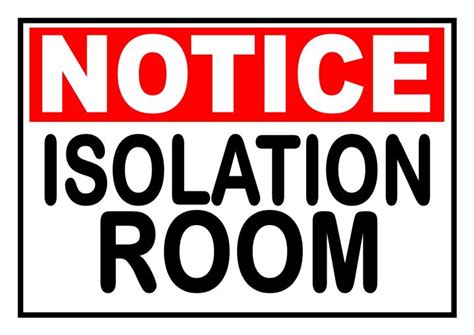 NOTICE ISOLATION ROOM | Lazada PH