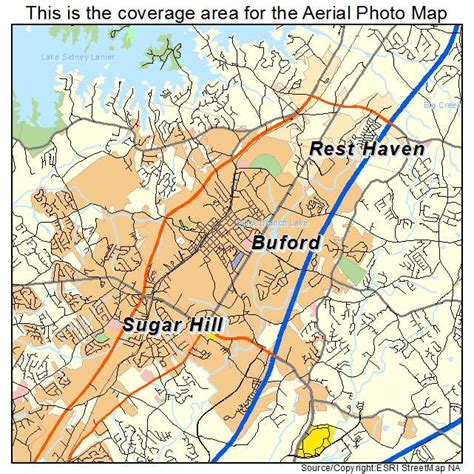 Aerial Photography Map of Buford, GA Georgia