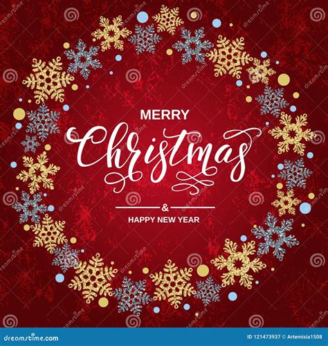 Merry Christmas Handwriting Script Lettering. Christmas Greeting Stock ...