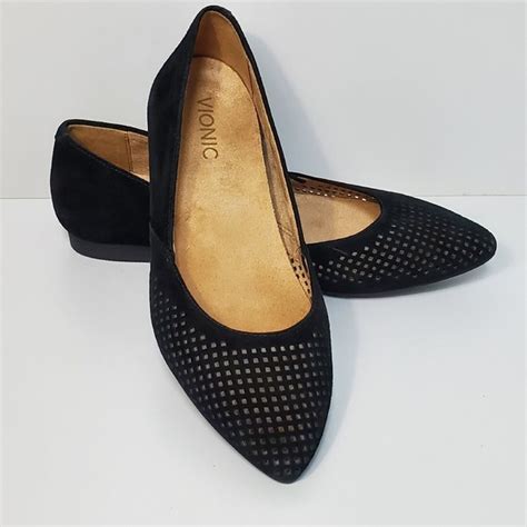 Vionic | Shoes | Vionic Shoes Womens Size 7 Posey Black Pointed Toe ...