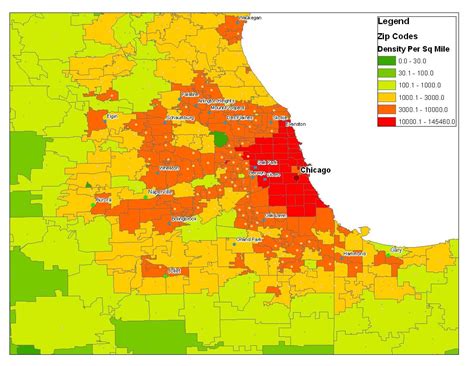 Chicago demographics map - Demographic map of Chicago (United States of ...