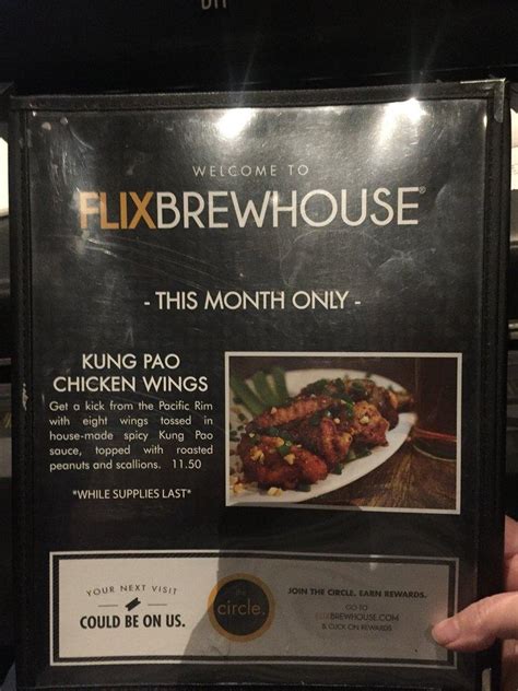 Menu at Flix Brewhouse pub & bar, Albuquerque