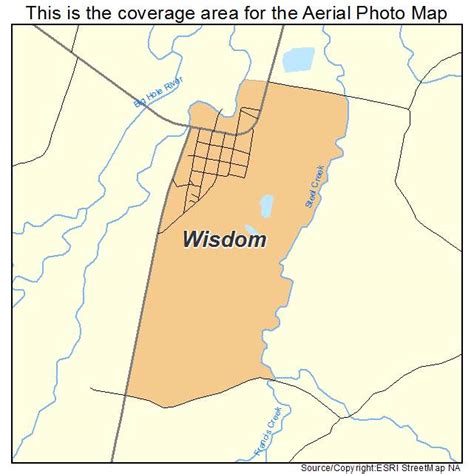 Aerial Photography Map of Wisdom, MT Montana