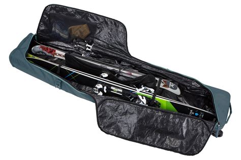 Thule Roundtrip Ski Roller Double Ski Bag Wheeled, 192cm Dark Slate