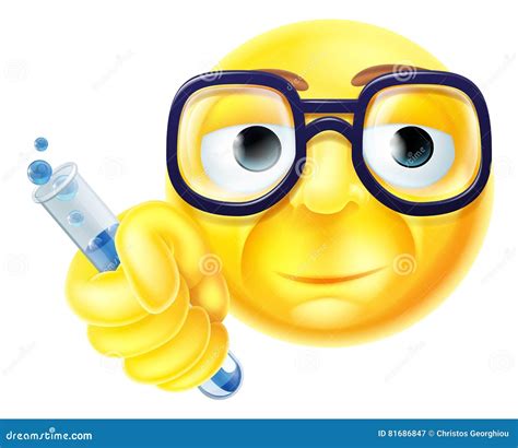 Scientist Emoji Emoticon stock vector. Illustration of science - 81686847