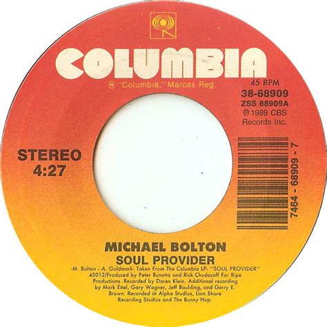 Michael Bolton – Soul Provider (1989, Vinyl) - Discogs