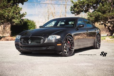 Black Maserati Quattroporte with Black Diamond PUR Wheels - GTspirit