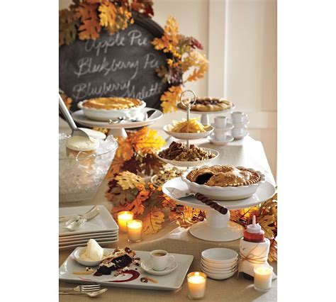 Holiday party tablescape idea from Pottery Barn. | Fall table decor ...