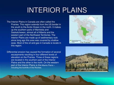 PPT - LANDFORM REGIONS IN CANADA PowerPoint Presentation - ID:309849