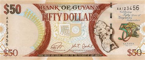 Guyana celebrates 50 years of independence with a new $50 banknote