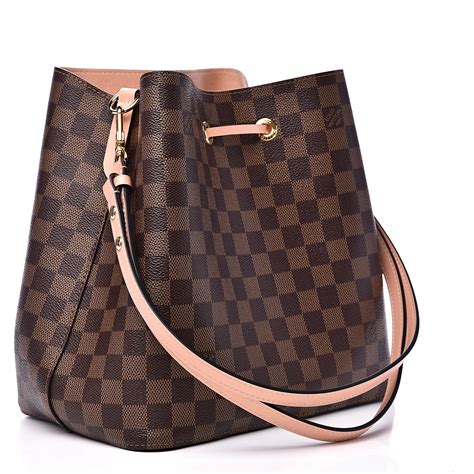 LOUIS VUITTON Damier Ebene Neonoe MM Venus Pink 528379