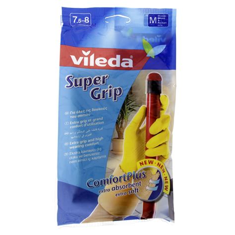 Vileda Gloves Super Grip Medium - MercatCo