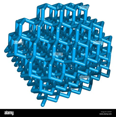 Diamond Crystal Structure, Carbon Lattice Stock Photo - Alamy