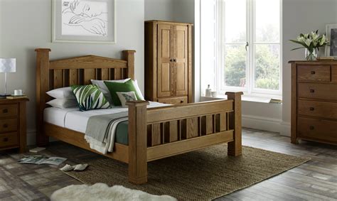 Vermont Oak Wooden Bed Frame - Bedworld