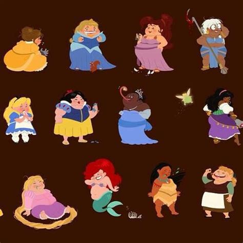 fat disney princess art - Clip Art Library