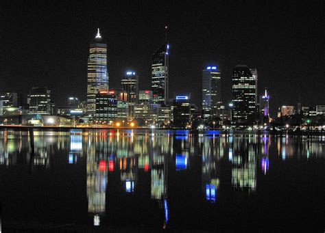 Perth Skyline by night, 2007 - a photo on Flickriver