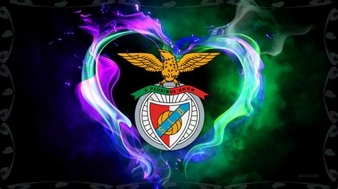 Download Emblem Logo Soccer S.L. Benfica Sports HD Wallpaper