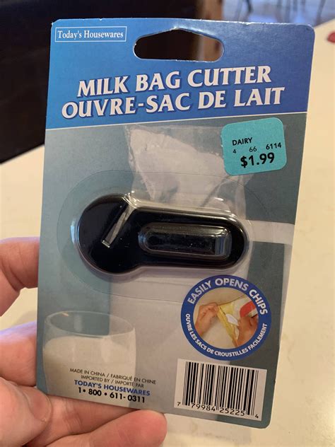 Cutter for milk bags in Ontario, Canada : r/specializedtools