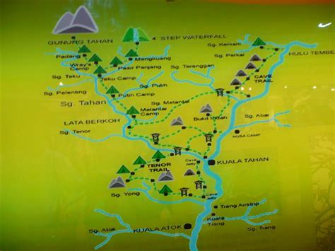 Map of Taman Negara & Gunung Tahan | This is a simplified ma… | Flickr