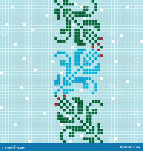 Blue pixel pattern stock illustration. Illustration of greeting - 85531821