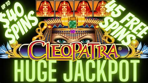 🤑 HUGE JACKPOT! 45 FREE SPINS! $40 SPINS! CLEOPATRA SLOT MACHINE LIVE ...