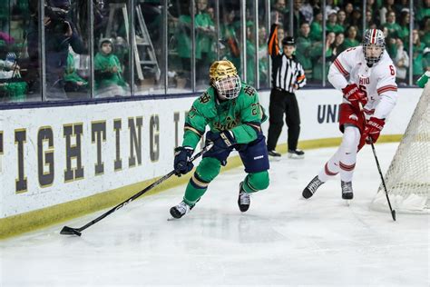 Notre Dame Hockey Shines in Shootout on Senior Night Against Ohio State ...