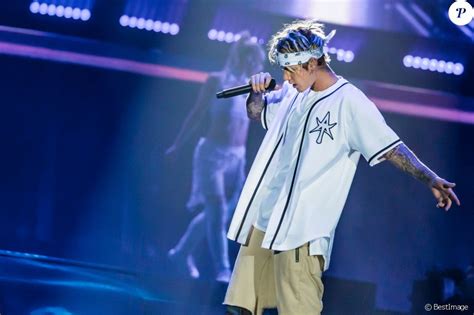 Justin Bieber en concert à Auburn Hills dans le cadre de sa tournée The Purpose World Tour, le ...