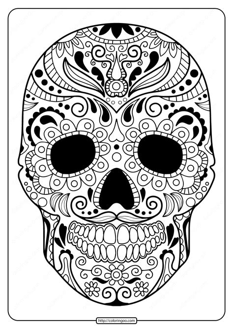 Printable Sugar Skull Designs