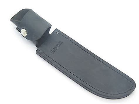 Buck 124 Frontiersman Black Distressed Leather Fixed Blade Knife Sheath ...