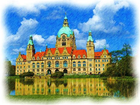 Hannover Germany City Hall Building Photograph by Robert Kinser - Fine ...