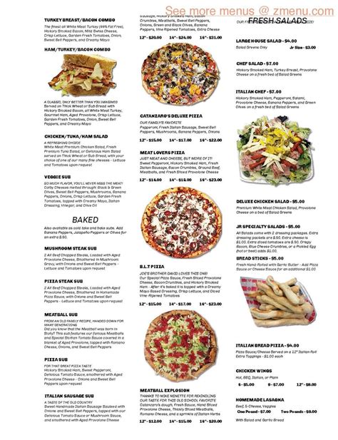 Online Menu of Catanzaros Pizza & Subs Restaurant, Springfield, Ohio, 45506 - Zmenu