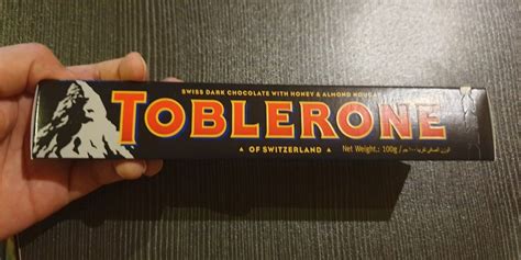 Toblerone Dark Chocolate 100g, Food & Drinks, Packaged & Instant Food ...