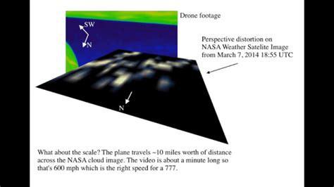 The clouds from a NASA weather satellite line up with the drone footage ...