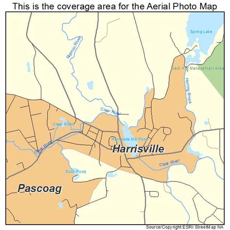 Aerial Photography Map of Harrisville, RI Rhode Island