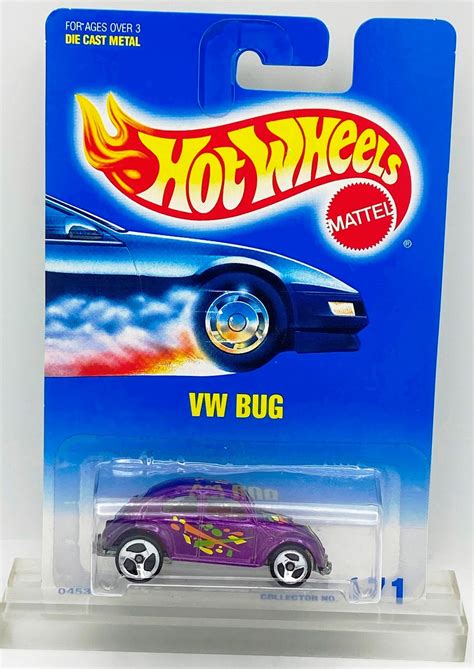 Vintage 1991 Hot Wheels Collector Card #171 VW Bug Razor Wheels "Speed Fleet Series" Die-Cast 1/ ...