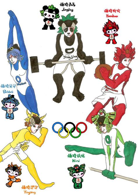 Fuwa- Beijing Olympics mascots by loweface on DeviantArt