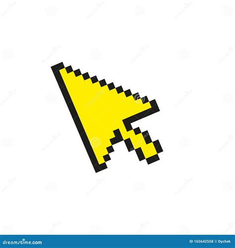 Pixel Arrow Icon. Simple Vector Illustration Stock Vector - Illustration of mosaic, graphics ...