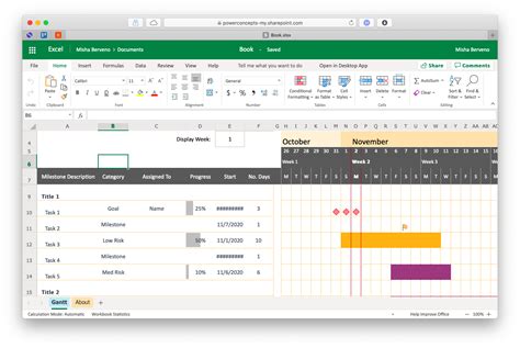 Gantt Chart Template Mac