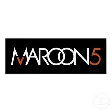 Maroon 5 Logo Poster Print | Maroon 5, ? logo, Maroon