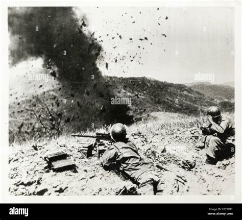 World War II vintage photograph - satchel charge against Japanese soldiers on Luzon, Philippines ...